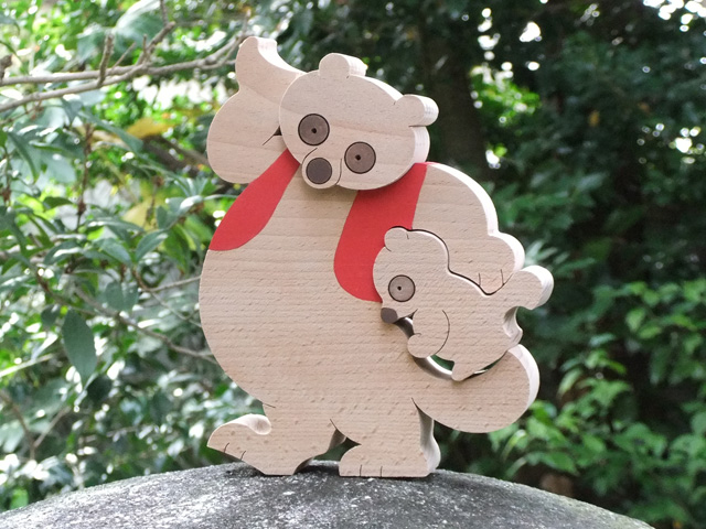 タヌキの親子(大)