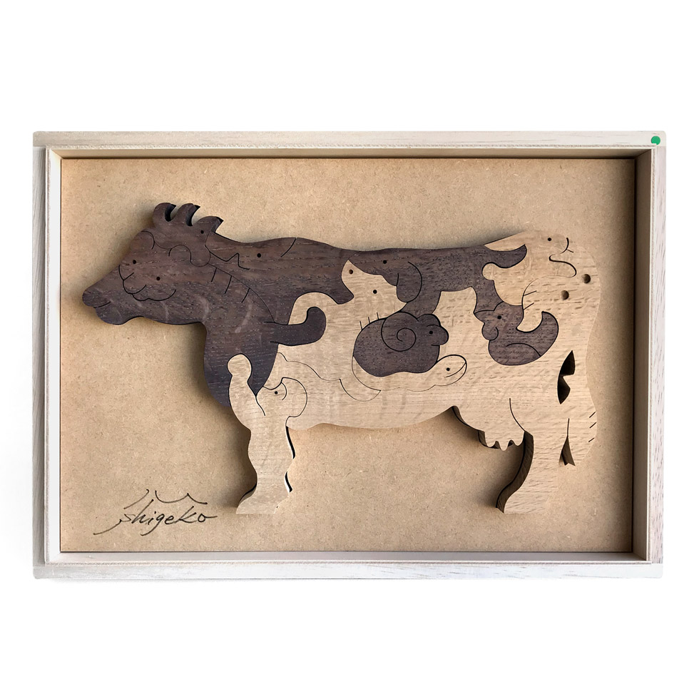 ホルスタインの十二支 木のおもちゃ杢・MOKU