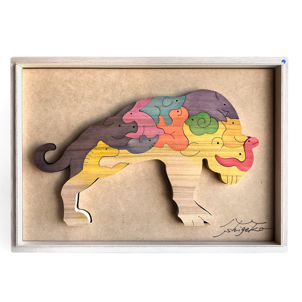 トラの十二支 木のおもちゃ杢・MOKU