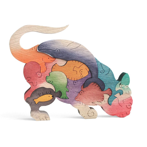 動物パズル組み木 動物パズル 木のおもちゃ杢・MOKU