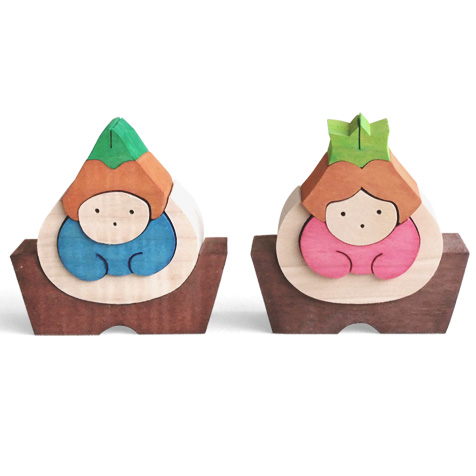 花の組み木 木のおもちゃ杢・MOKU