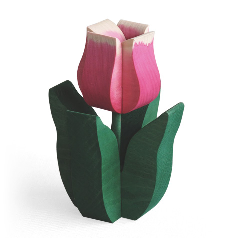 チューリップの組み木 木のおもちゃ杢・MOKU