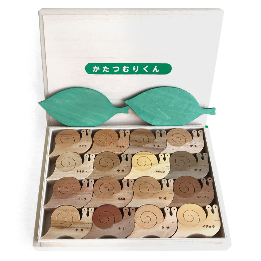 かたつむりくん 16匹セット（生地） 木のおもちゃ杢・MOKU