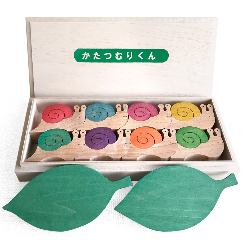 かたつむりくん 8匹セット（カラー） 木のおもちゃ杢・MOKU
