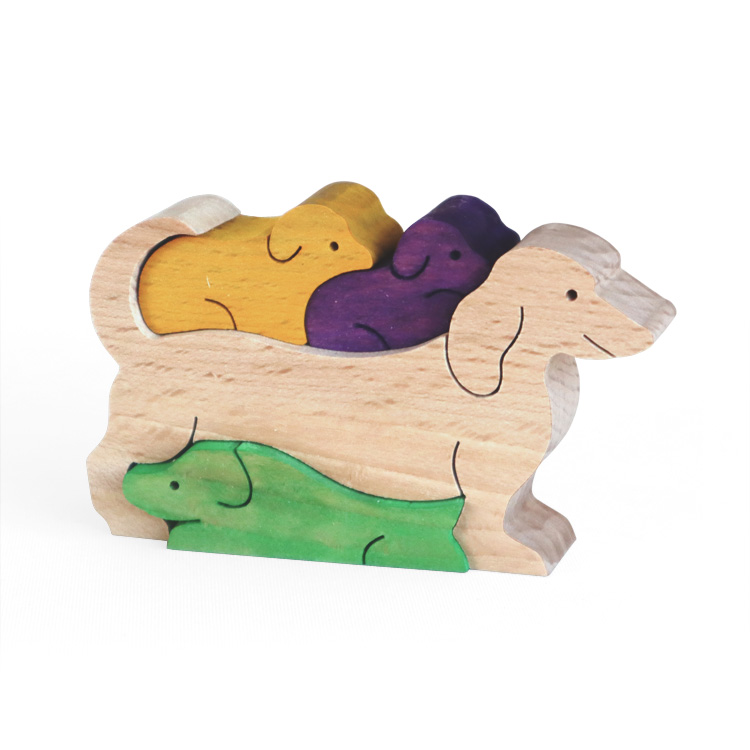 小さな十二支 戌（イヌ） 木のおもちゃ杢・MOKU