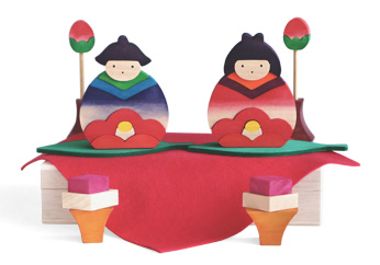 おひな様 木のおもちゃ杢・MOKU