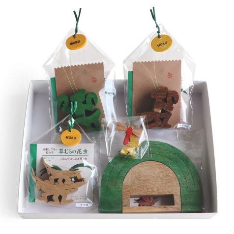 Oshkin Wooden Craft 木製 昆虫11点セット フィギュア Oshkin Wooden