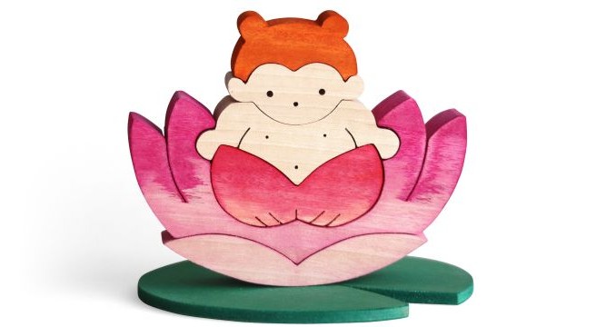 花の組み木 木のおもちゃ杢・MOKU